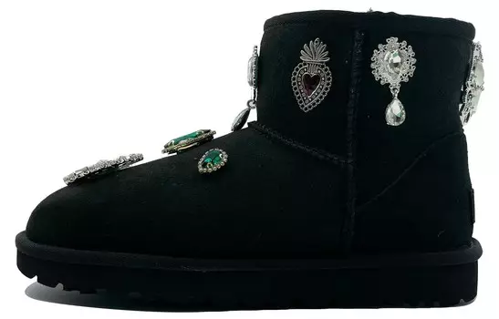 CLASSIC MINI Зимние ботинки женские черные Ugg