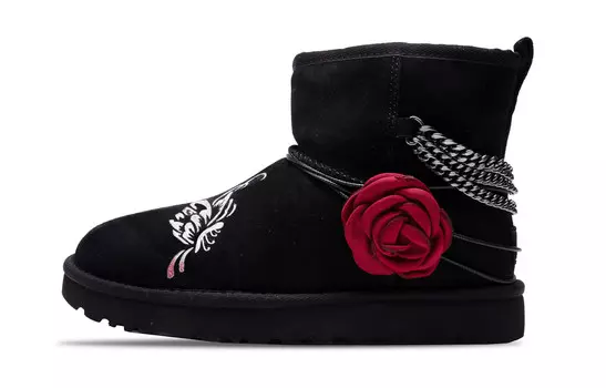 CLASSIC MINI Зимние ботинки женские черный/красный/белый Ugg