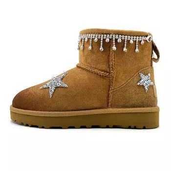 CLASSIC MINI Зимние ботинки женские каштановые Ugg, цвет Chestnut