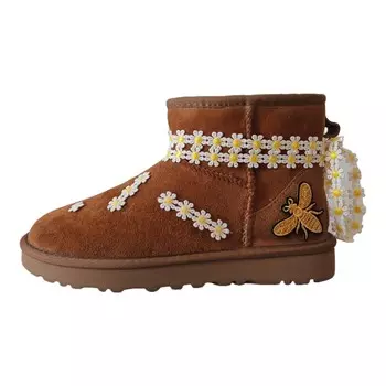 CLASSIC MINI Зимние ботинки женские коричневые/бордовые Ugg