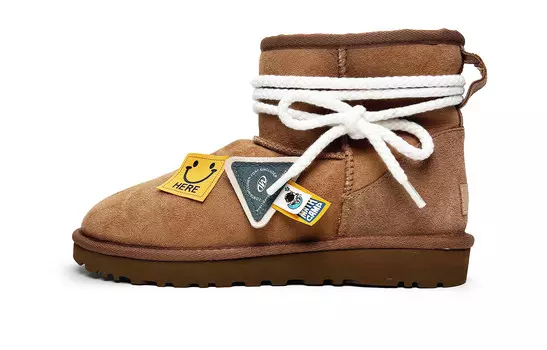 CLASSIC MINI Зимние ботинки женские коричневый/белый Ugg