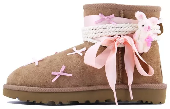 CLASSIC MINI Зимние ботинки женские розовый/коричневый Ugg