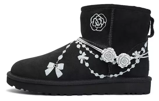 CLASSIC MINI Зимние ботинки женские серебристые Ugg