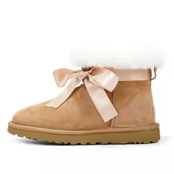 CLASSIC MINI Зимние ботинки женские светло-хаки Ugg