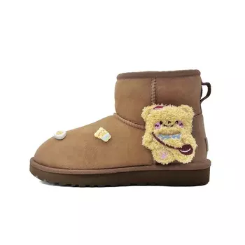 CLASSIC MINI Зимние ботинки женские желтые/коричневые Ugg