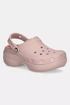 Classic Платформенные утепленные сабо W Crocs, розовый