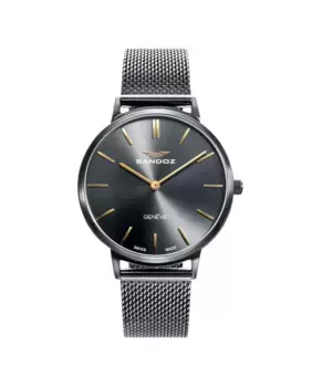 Classic&Slim SA81350-57 женские часы из стали с миланским плетением Sandoz, серый