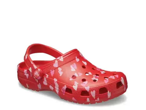 Classic Valentines Clog - женские Crocs, Red