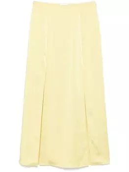 Claudie Pierlot атласная макси юбка, желтый