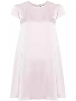 Claudie Pierlot бархатное платье мини, розовый