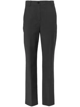 Claudie Pierlot брюки строгого кроя с жатым эффектом, серый