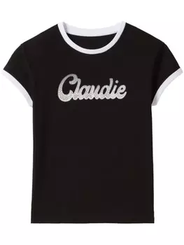 Claudie Pierlot футболка с круглым вырезом, черный
