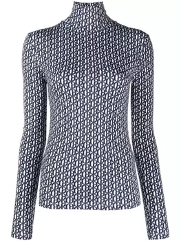 Claudie Pierlot футболка с монограммой, синий