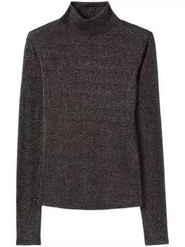 Claudie Pierlot футболка с высоким воротником, черный