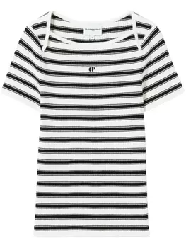 Claudie Pierlot футболка в полоску, нейтральный
