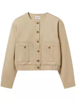 Claudie Pierlot хлопковый бомбер, нейтральный