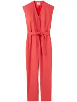 Claudie Pierlot комбинезон без рукавов с V-образным вырезом, оранжевый