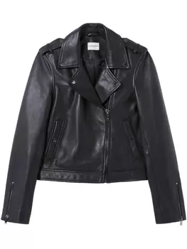 Claudie Pierlot кожаная куртка, черный