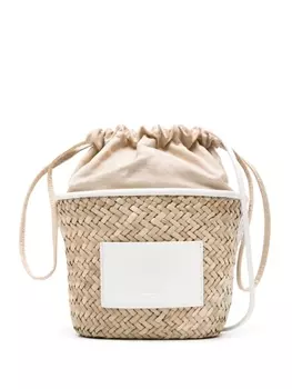 Claudie Pierlot маленькая сумка-ведро Straw Basket, нейтральный цвет