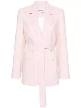 Claudie Pierlot однобортный пиджак с заостренными лацканами, розовый