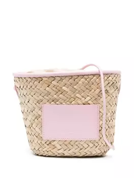 Claudie Pierlot панама с нашивкой-логотипом, нейтральный цвет