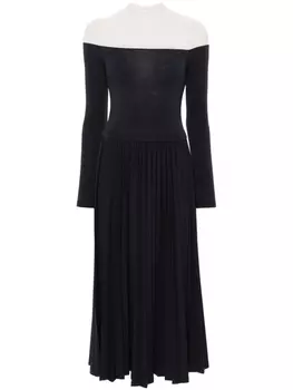 Claudie Pierlot платье макси со складками, синий