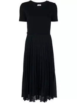 Claudie Pierlot платье миди Teli со складками, синий