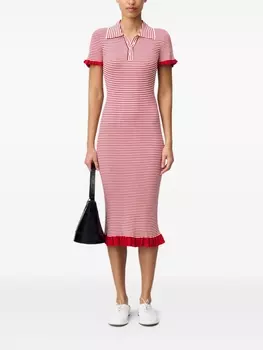 Claudie Pierlot платье в полоску, красный