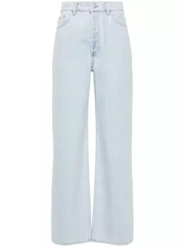 Claudie Pierlot прямые джинсы Claude средней посадки, синий