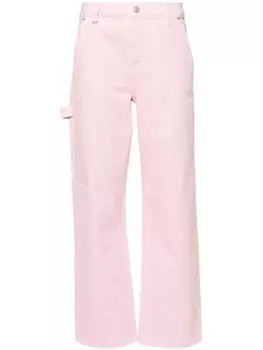 Claudie Pierlot прямые джинсы из органического хлопка, розовый