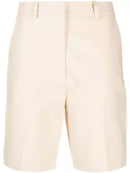 Claudie Pierlot прямые шорты с завышенной талией, нейтральный цвет