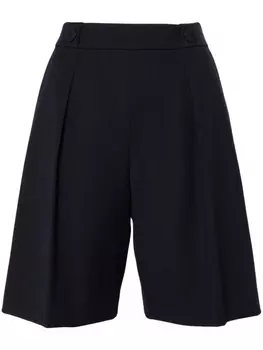 Claudie Pierlot прямые шорты с завышенной талией, синий