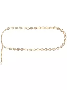 Claudie Pierlot ремень с логотипом, золотистый