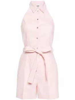 Claudie Pierlot ромпер без рукавов с поясом, розовый