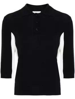 Claudie Pierlot рубашка поло в стиле колор-блок, синий