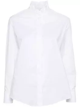 Claudie Pierlot рубашка с оборками на воротнике, белый