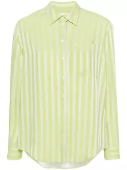 Claudie Pierlot рубашка в полоску, зеленый