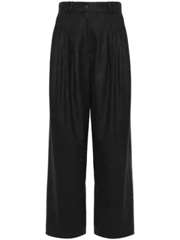 Claudie Pierlot широкие брюки с завышенной талией, серый