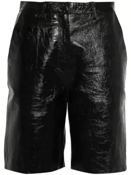 Claudie Pierlot шорты с эффектом кракле, черный