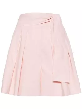 Claudie Pierlot шорты с завышенной талией и складками, розовый