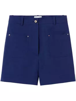 Claudie Pierlot шорты с завышенной талией, синий