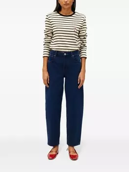 Claudie Pierlot топ с полосатым принтом Toto Breton, белый