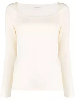 Claudie Pierlot топ с U-образным вырезом, нейтральный цвет