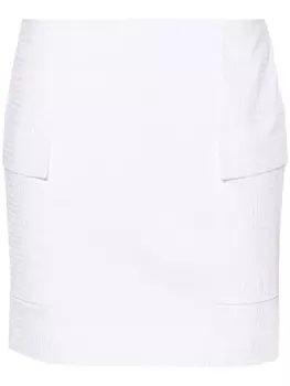 Claudie Pierlot юбка мини из сирсакера, белый