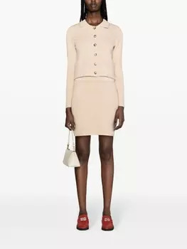 Claudie Pierlot укороченный кардиган Maniobis, нейтральный цвет