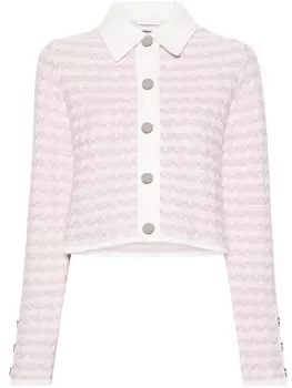 Claudie Pierlot укороченный жакет из ткани букле, розовый