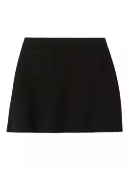 Claudie Pierlot вязаная юбка мини, черный