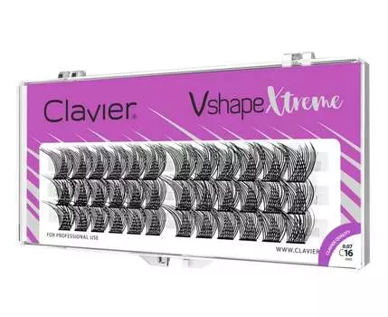 Clavier Vshape Xtreme C 0.07, ресницы 16 мм