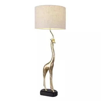 Clayre & Eef Настольная лампа жираф 30х85 см пластик золотистого цвета Clayre&Eef, золото