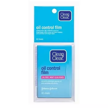 Clean&Clear Чистая прозрачная пленка для контроля масла, 60 листов, Blue